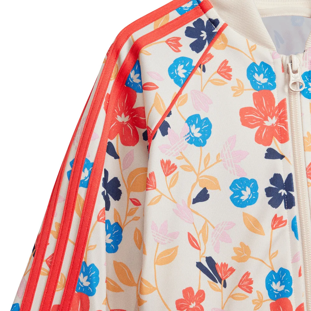 adidas Infants Floral Superstar Tracksuit - Wonder White / Multicolour