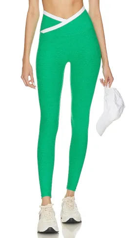 Beyond Yoga Spacedye Outlines High Waisted Midi Legging in Green