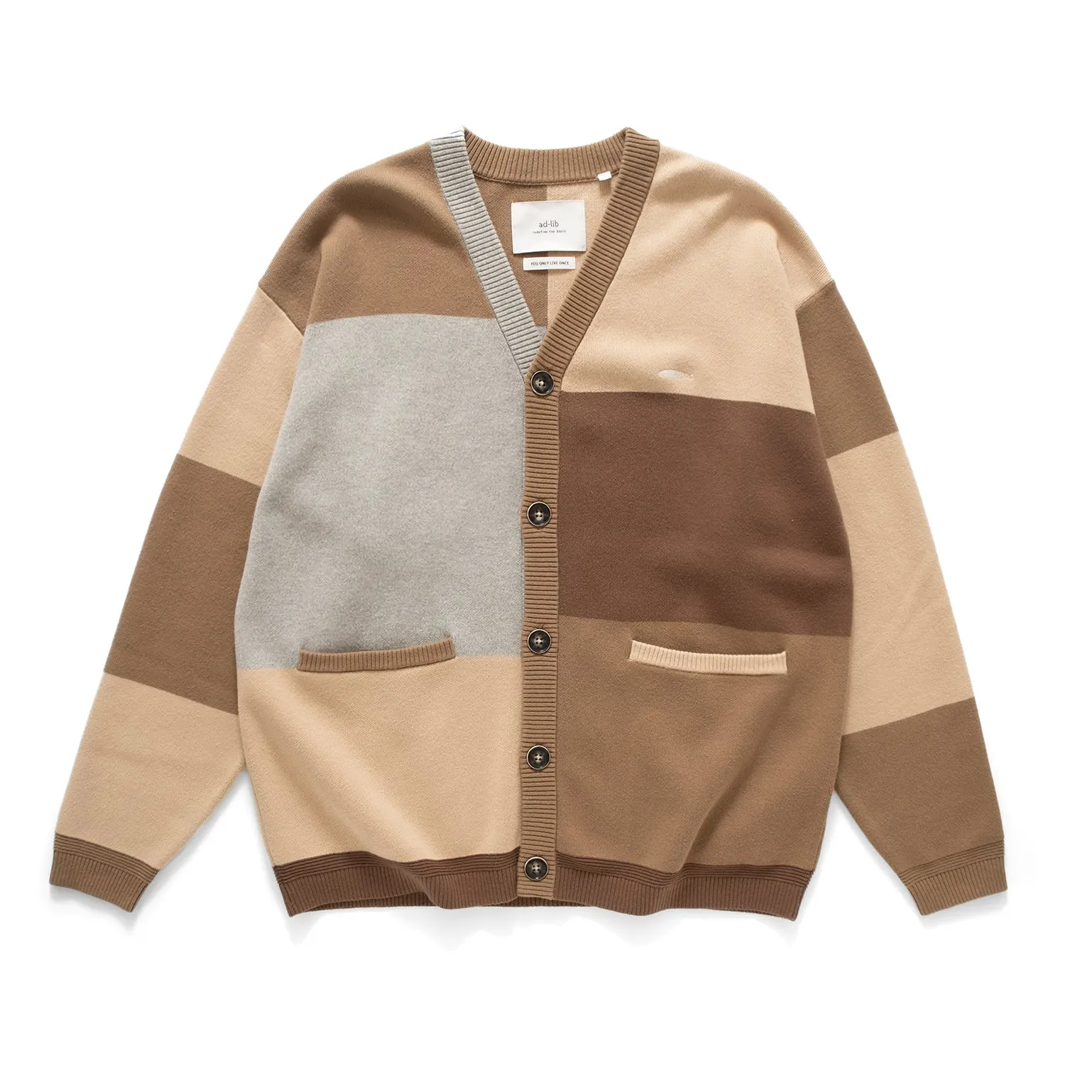 (CD095) Colorblock Cardigan