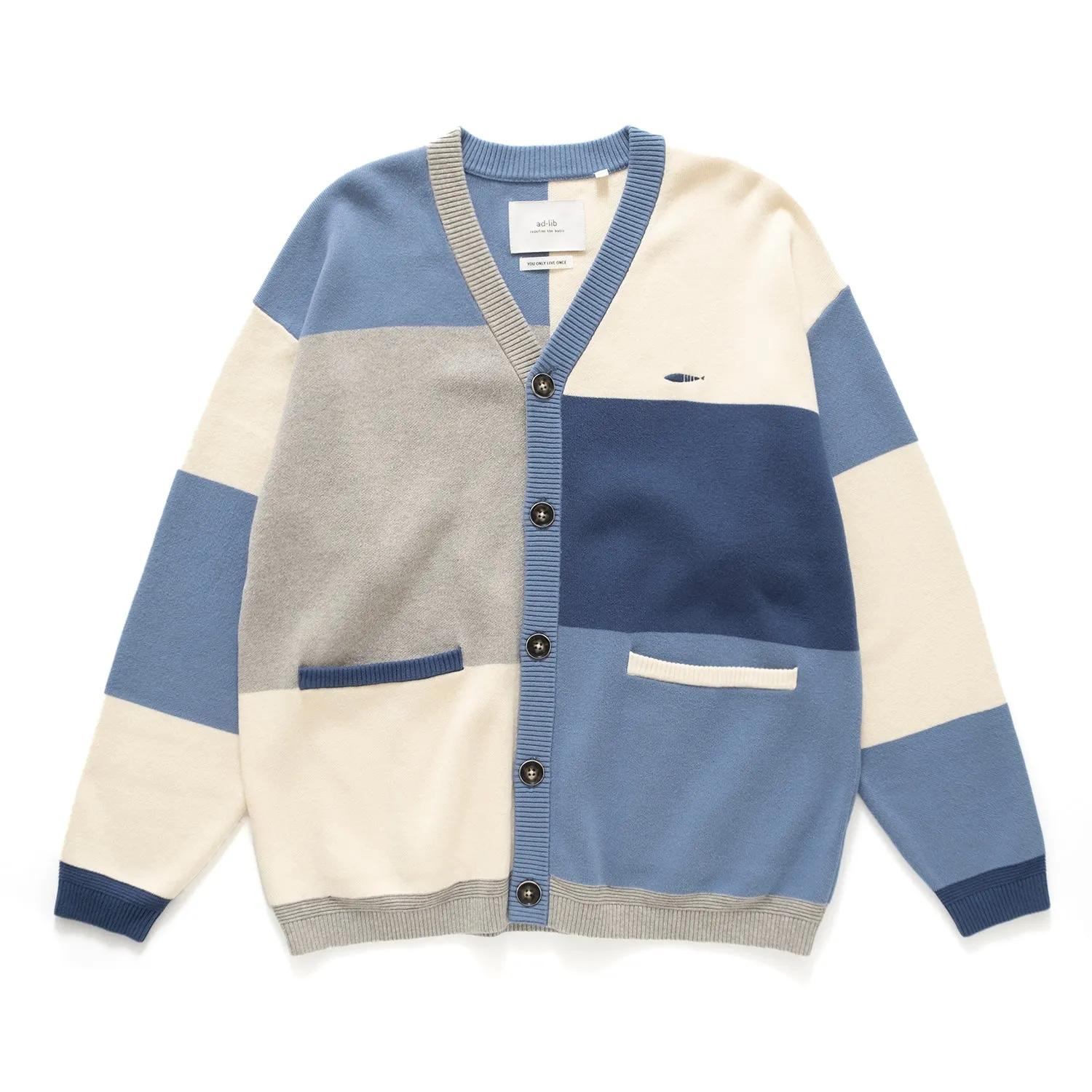 (CD095) Colorblock Cardigan