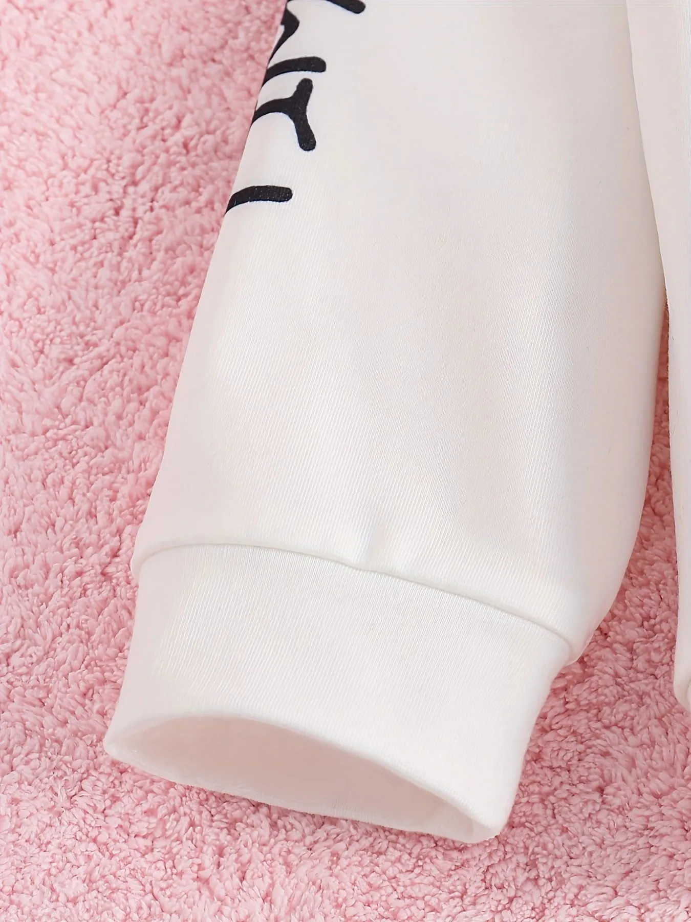 Hooded Graffiti Bear Print 2Pcs Toddler Girl Tracksuits