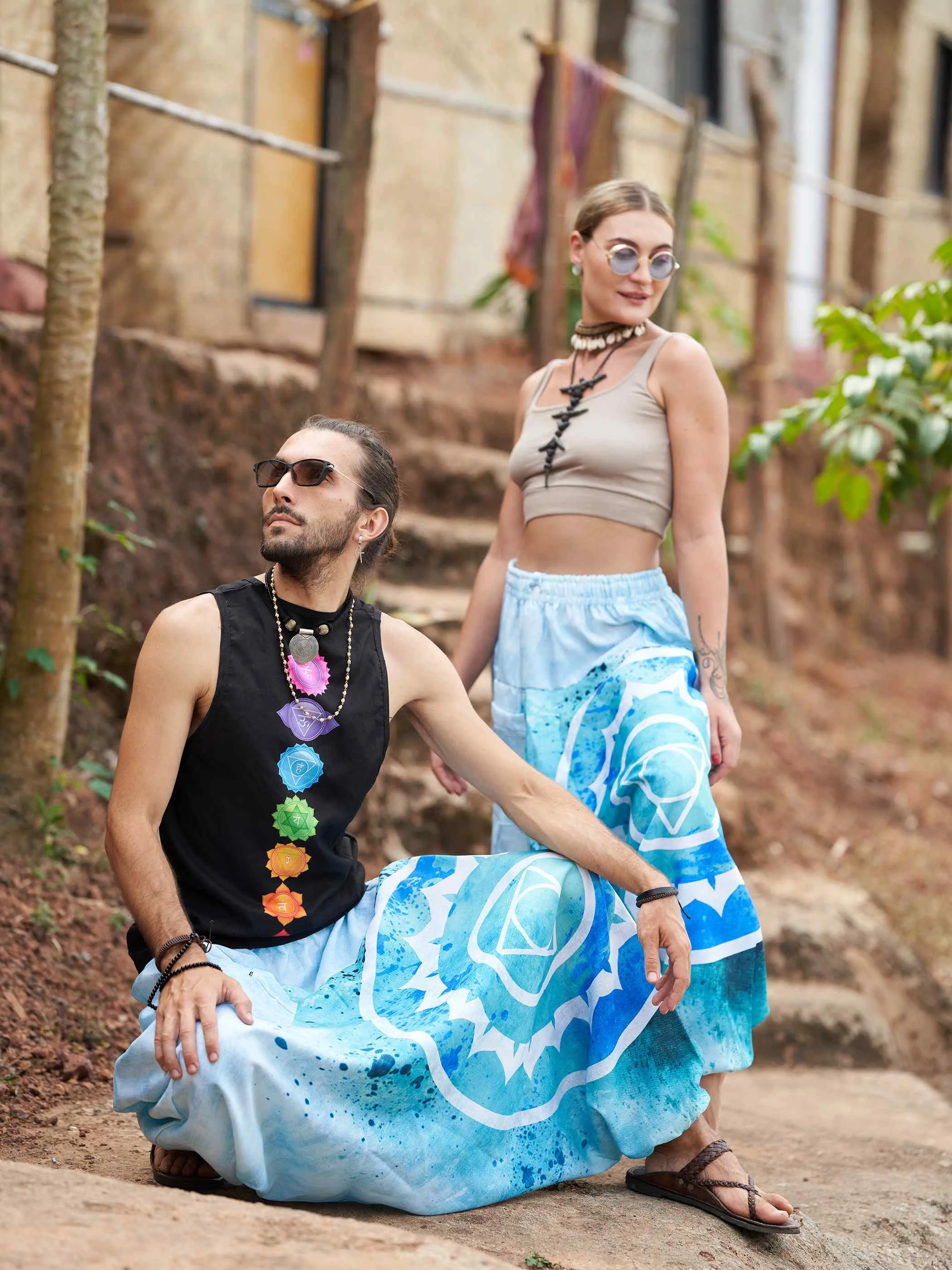 Men's Spiritual Feel Afghani Baggy Balloon Aladdin Harem Pant For Travel Yoga Dance