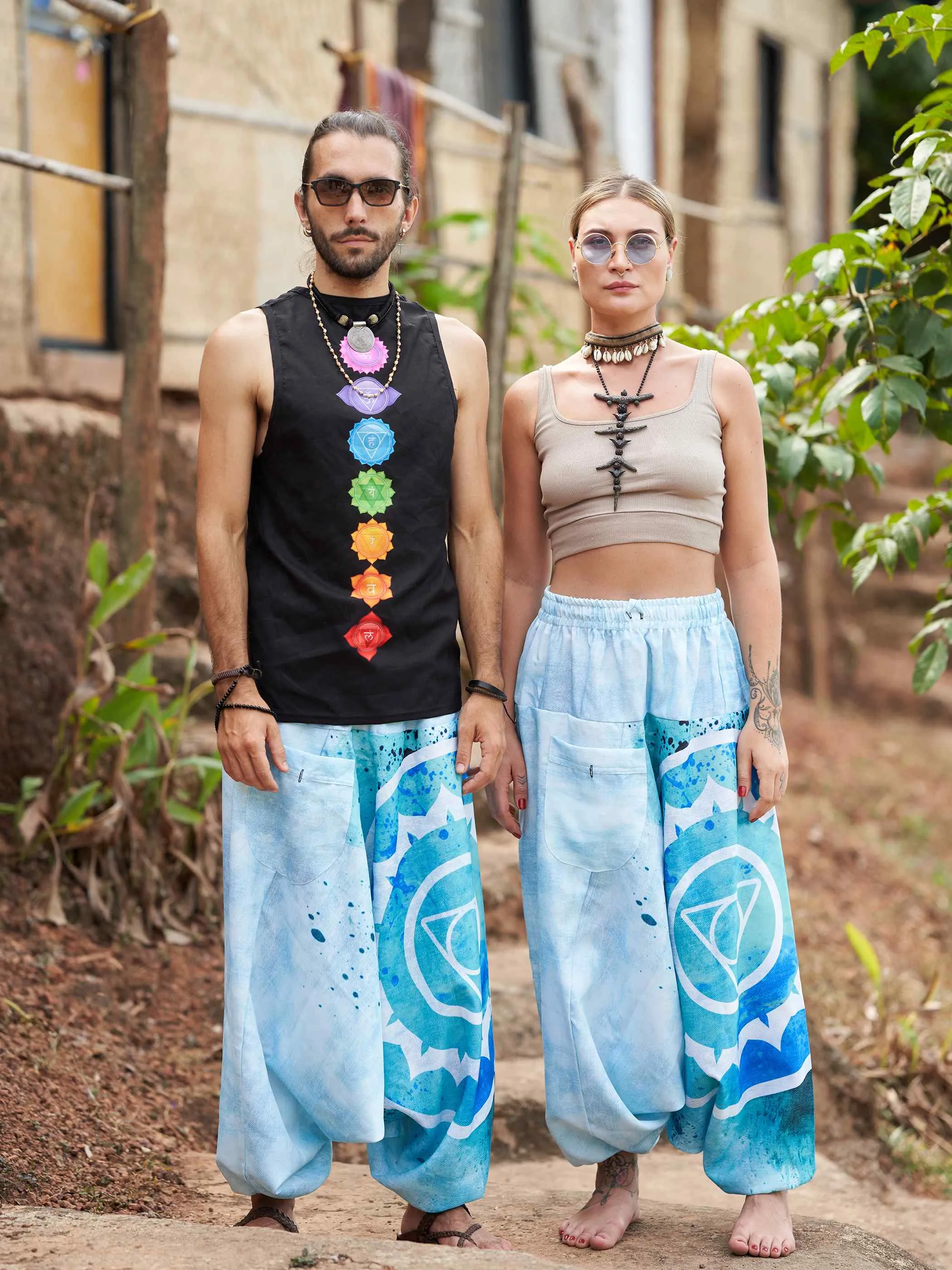 Men's Spiritual Feel Afghani Baggy Balloon Aladdin Harem Pant For Travel Yoga Dance