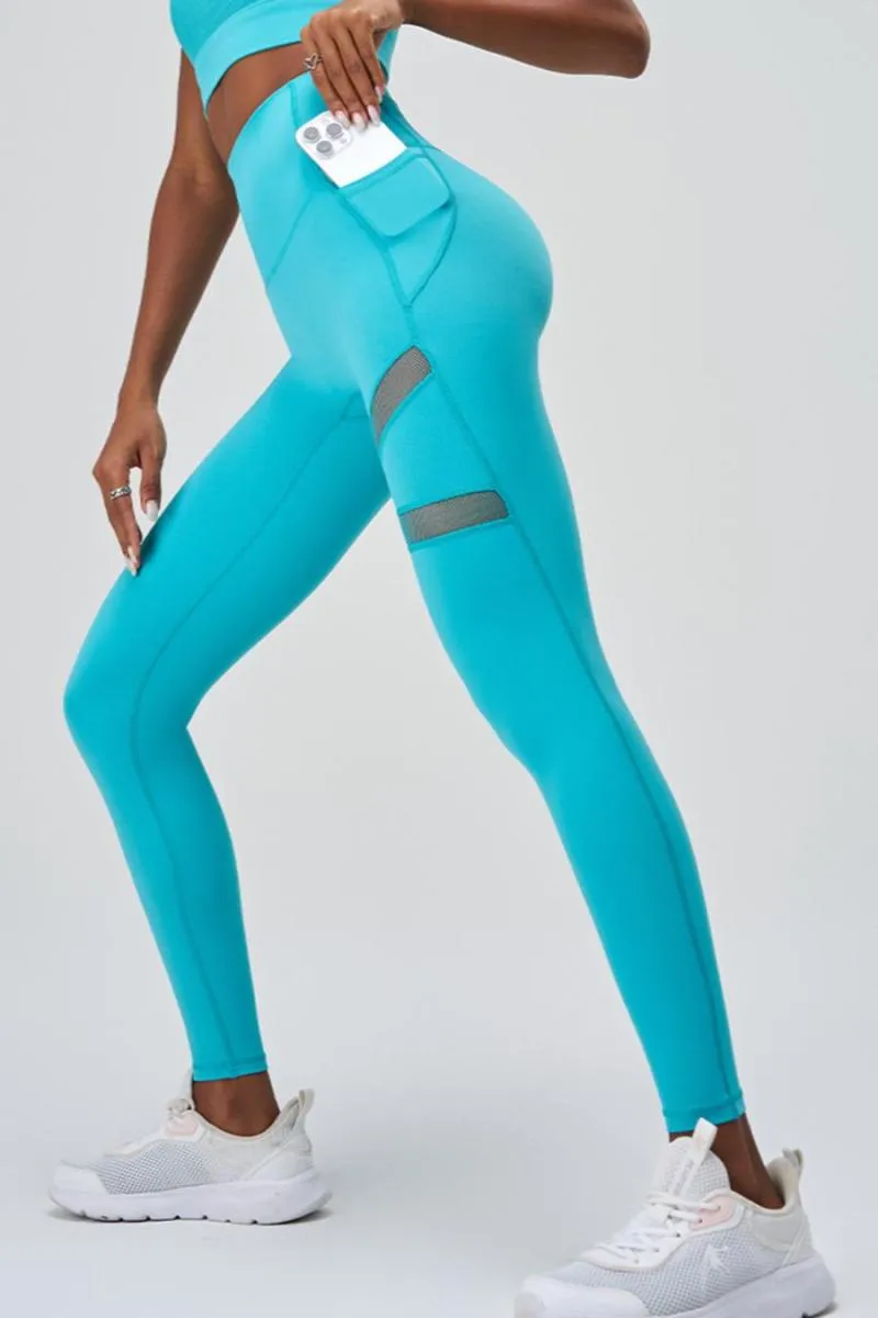 Mesh Design Yoga Pants