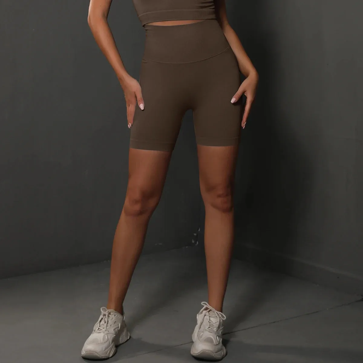 Seamless Shorts for Women Yoga Shorts Push Up Workout Gym Shorts Fitness High Waist Sports Short Women's Clothing