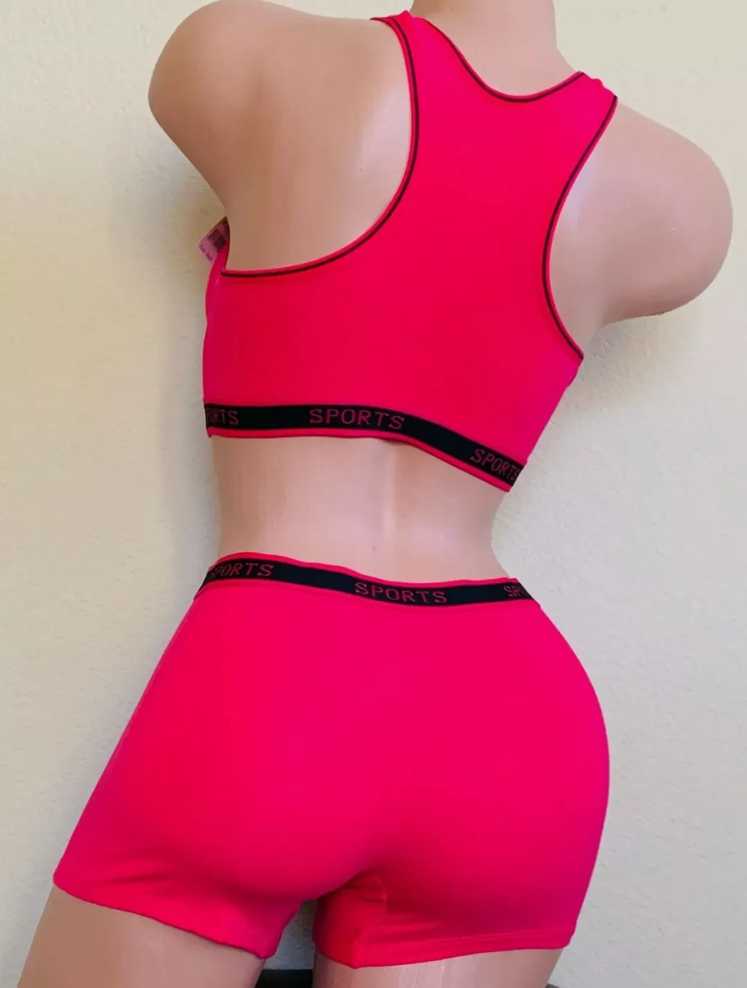 Sexy SPORTS Bras BOYSHORTS set