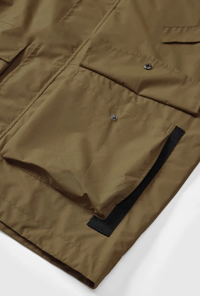 Wind and Waterproof Jacket (with mini compass on zip) in Green Color