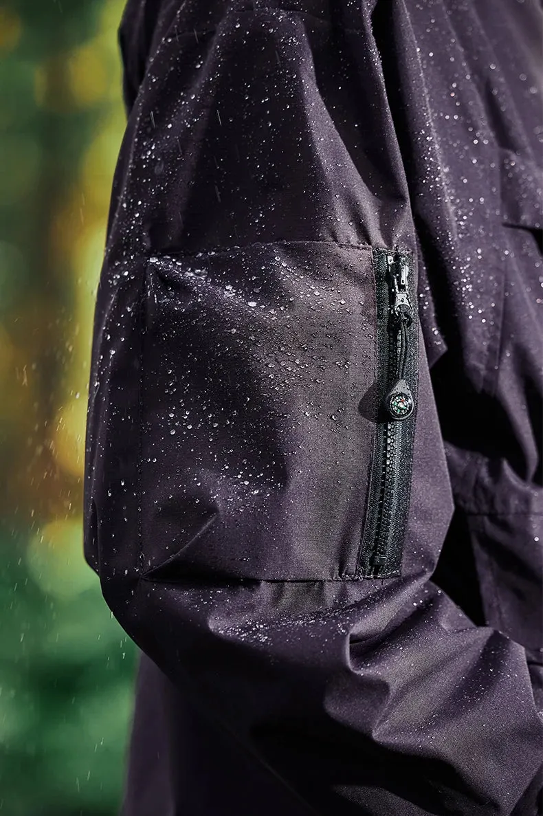 Wind and Waterproof Jacket (with mini compass on zip) in Green Color