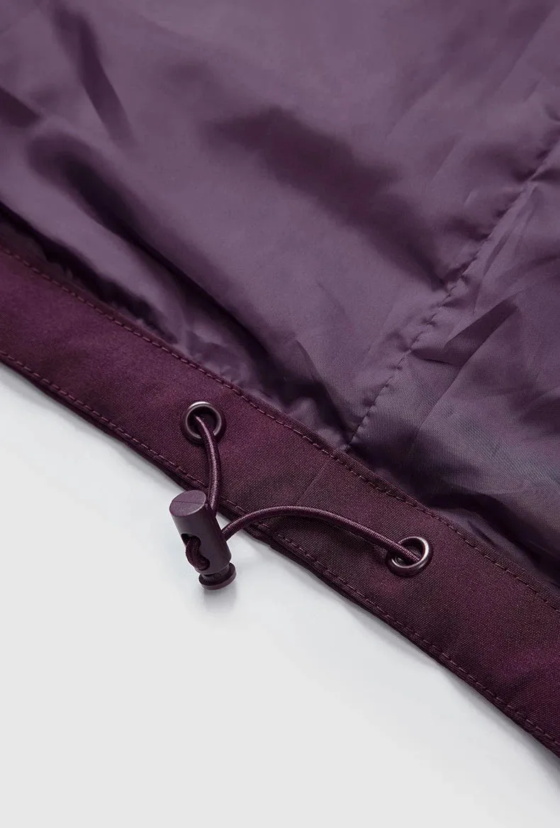 Windbreaker Jacket in Purple Color