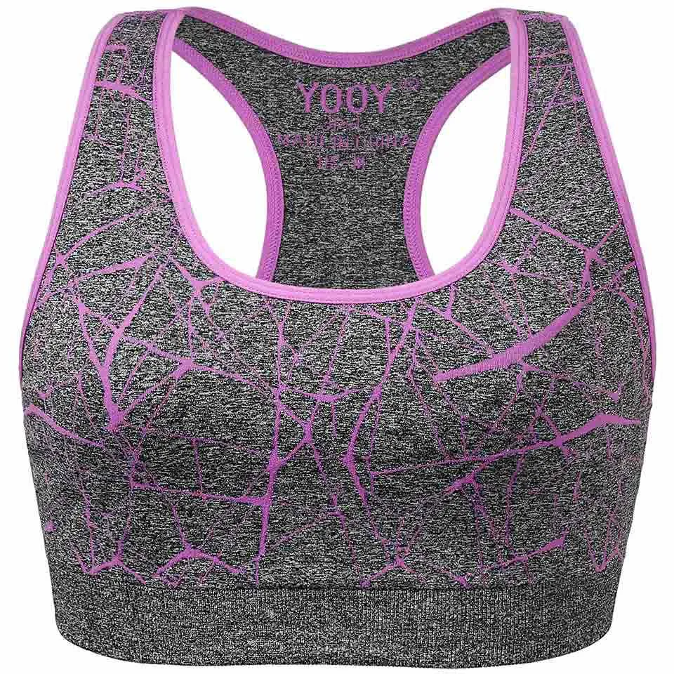YOOY  Women's Push-up Athletic Yoga Top Active Wear