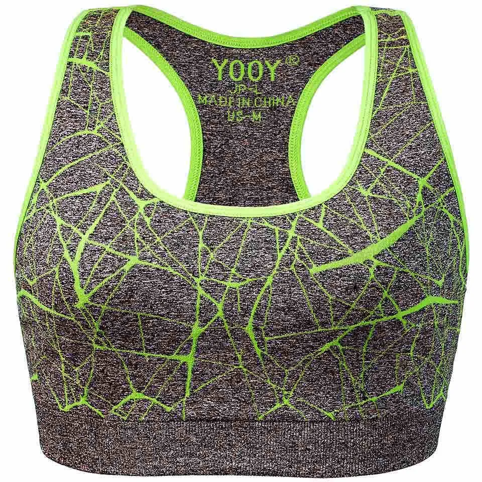 YOOY  Women's Push-up Athletic Yoga Top Active Wear