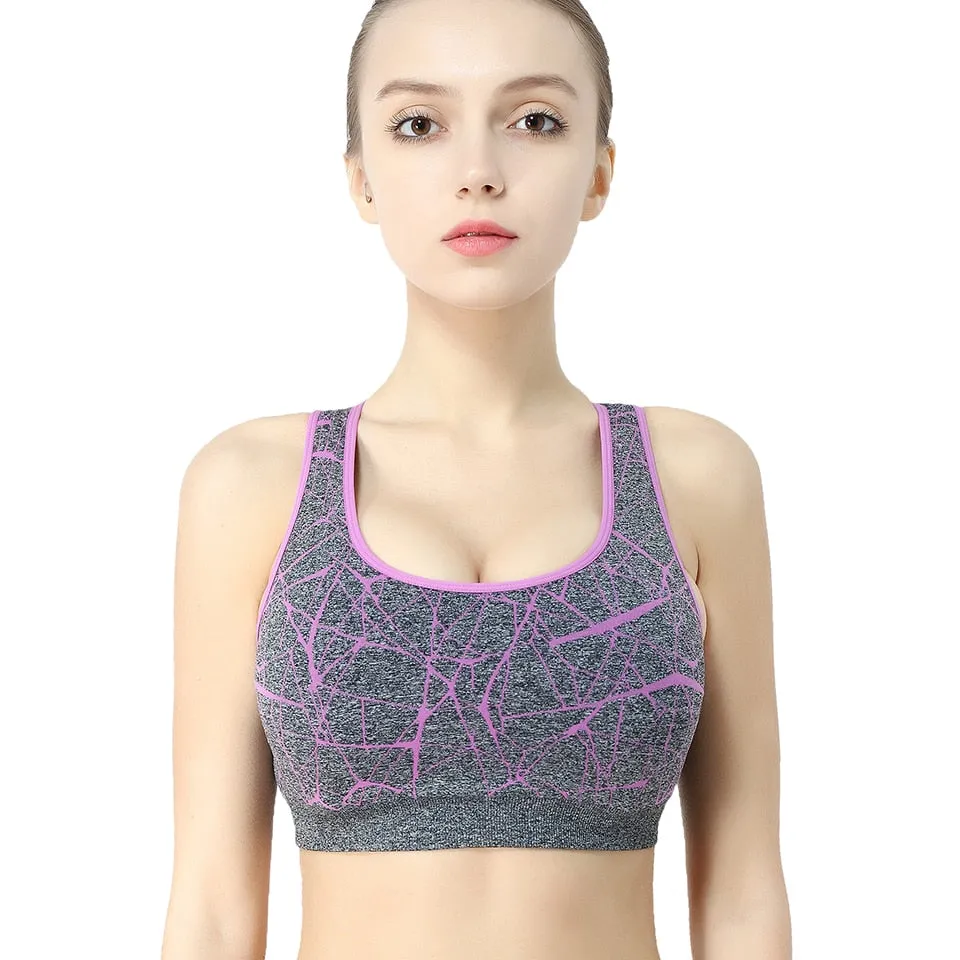 YOOY  Women's Push-up Athletic Yoga Top Active Wear