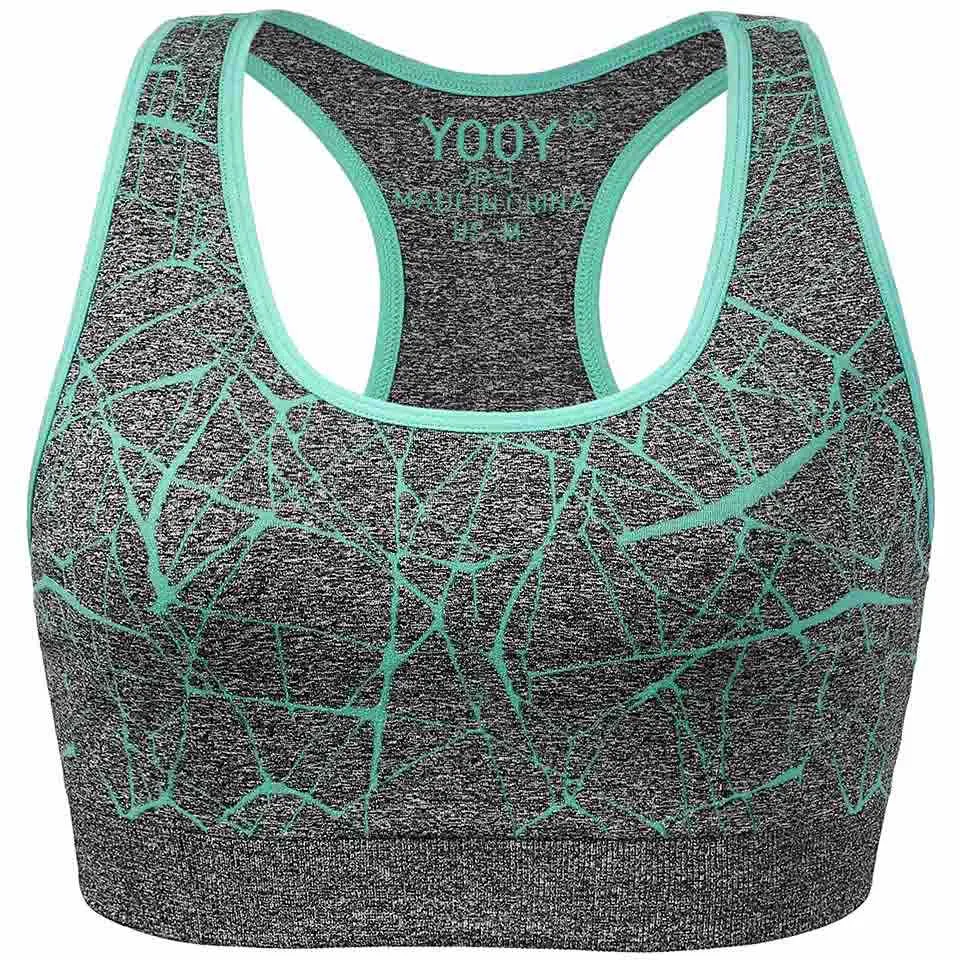 YOOY  Women's Push-up Athletic Yoga Top Active Wear